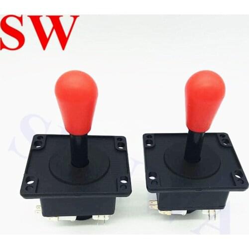 2PCS /Lot American Style Arcade Joystick with Microswitch for Jamma Games Controller Joypad High Quality (black,red 4/8 way)