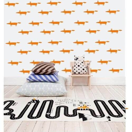32pcs Fox Pattern Art wall Stickers Removable Home Decor- Vinyl Decor baby nursery room decor wall sticker vinilos parede A685