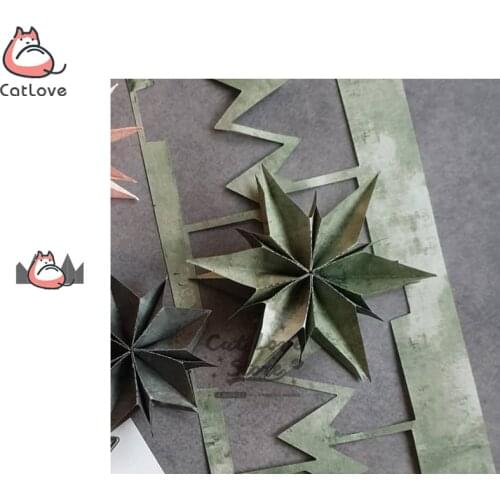3D Flower Star Metal Cutting Dies Scrapbooking Stencil DIY Decorative Craft Embossing Die Cuts Card Making New Dies For 201