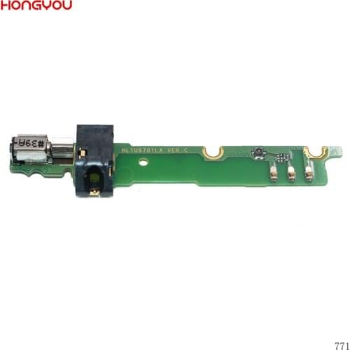 Audio Earphone Jack Headphone Socket Vibrator signal Board Flex Cable For Huawei Honor 3