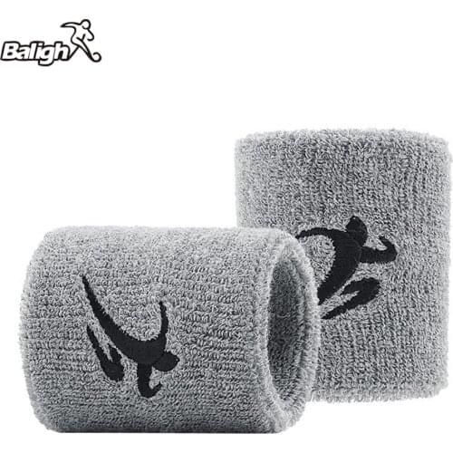 Balight Cotton Elastic Wristbands Gym Fitness Gear Support Power Weightlifting Wrist Wraps for Basketball Tennis Badminton Brace