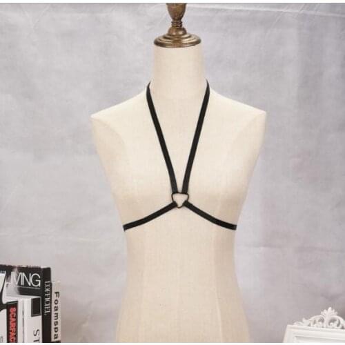 Body Harness Bandage Girl Elastic Bra Straps Cross Bra Crop Top Hollow Out Unlined Bandage Bra Underwear P397