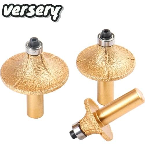 Free Shipping Vacuum Brazed Diamond Router Bits for Granite Marble Router Cutter Profiling Cutting Stone Edge Engraving Tools