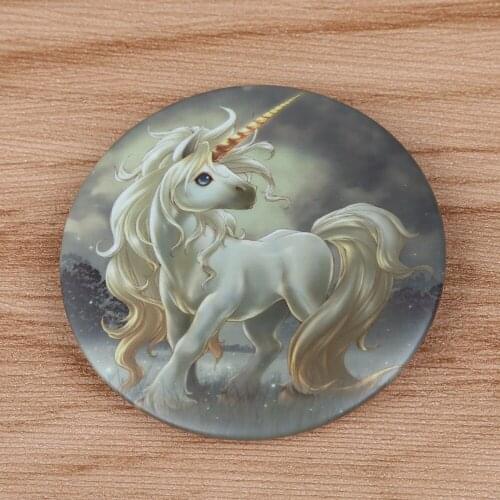 FFFPIN 5.8cm Lucky Unicorn Cloth Badge Brooch DIY Icon Cartoon Coin Pin Insigne Car Home Garden Amulet Scarf Backpack Decor