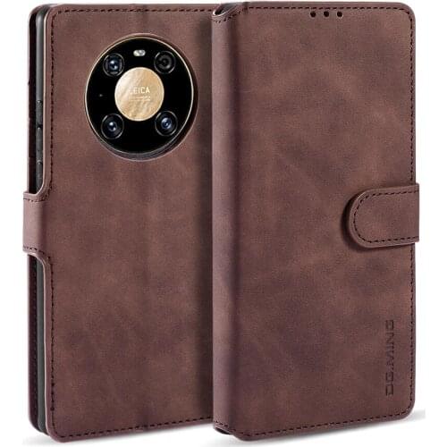 Case For Huawei Mate 40 Pro Luxury Flip Leather Phone Wallet Credit Card Retro Magnetic Shockproof Protective Stand Wallet Cover