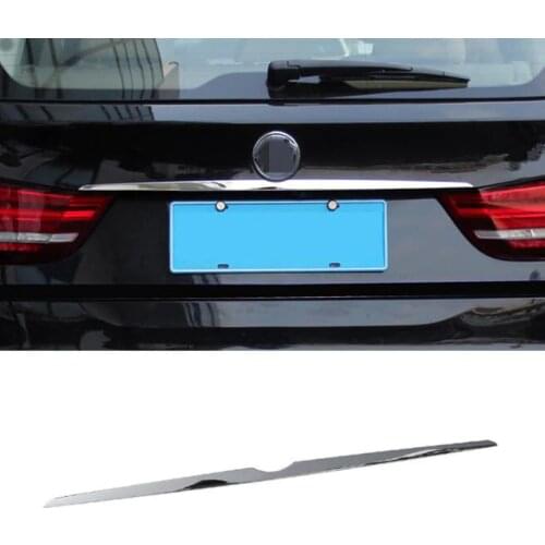 Stainless Steel Car Rear Logo Decoration Strips Car Cover Trim For BMW X5 F15 2014-2017 Car Exterior Styling Accessories