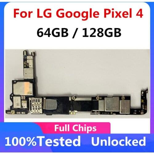 Original Mainboard Motherboard Circuits For Google Pixe4 Pixel 4 XL 4XL 64GB 128GB Unlocked Logic Board with Full Chips Good