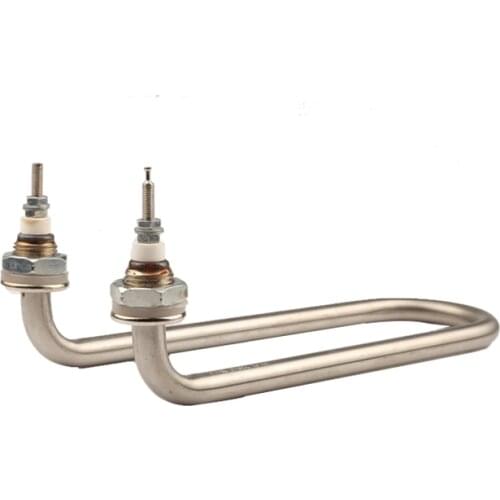 U Type Elbow Electric Heating Tube 1.5KW/2KW/3KW Single U Tubular Water Heating Element for Noodle Pot Soup Stove/Towel Truck