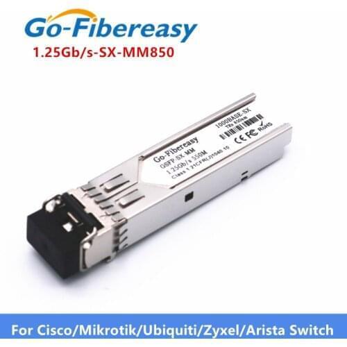 Gigabit Fiber Optic SFP Transceiver Module 1000Base-SX MMF 850nm 550m 1.25G SFP Module SX for GLC-SX-MM SFP Transceiver Module