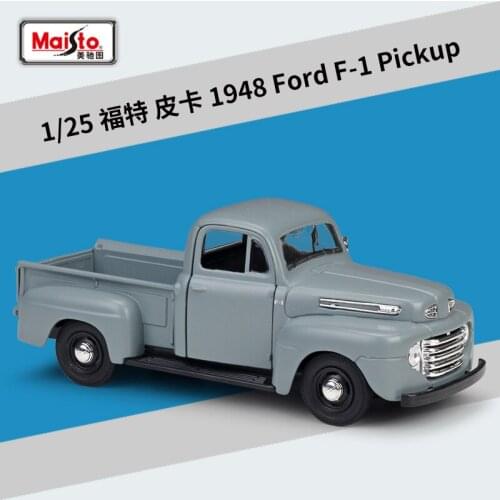 Maisto 1:24 Pickup 1948 Ford F-1 Pickup Mustang Roadster Ford Mustang Simulation Alloy Car Model collection gift toy