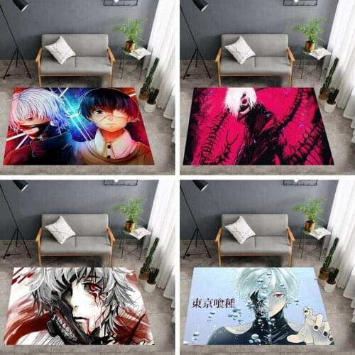 Cartoon Tokyo Ghoul Floor Big Rug Doormat Square Carpet Bedroom Kitchen Living Room Non-slip Mat Boy Girls Man Women Gift