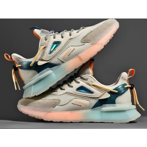 Spring New Mens Chunky Running Shoes Breathable Sneakers Outdoor Fashion Hard-wearing No-slip Jogging Shoes Zapatillas Hombre