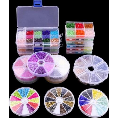 Box Set Glass Seed Beads Czech Charm Crystal Spacer Glass Beads For Jewelry Making Rings DIY Handmade Accessories