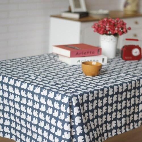 Japanese style and style cotton and linen dining table tablecloth tablecloth household cloth art rectangular tea table cloth