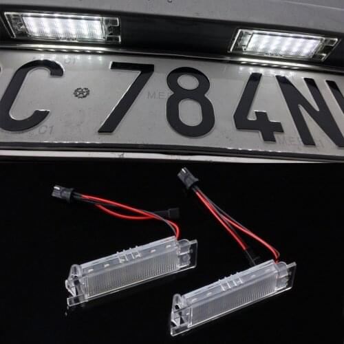2Pcs Led License Plate Light For Opel Astra J Corsa C D Insignia Caravan Vectra C Zafira B Meriva A Car Styling