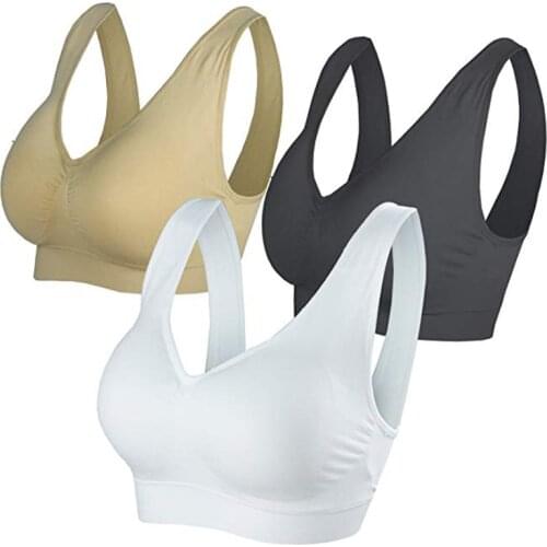 XXL Plus Size Bras for Women Super Push Up Bra Tops Padded Bralette Seamless Bras Fitness Wireless Brassiere bh Soutien Gorge