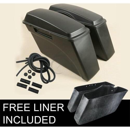 Motorcycle Hard Saddle bags Saddlebags For Harley Touring Road King Electra Glide Street Glide 1994-2013 12