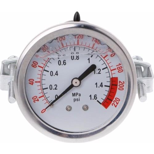0-1.6MPa 0-220psi Water Liquid Pressure Gauge Meter 1/4" f Reverse Osmosis Pump #Y05# #C05