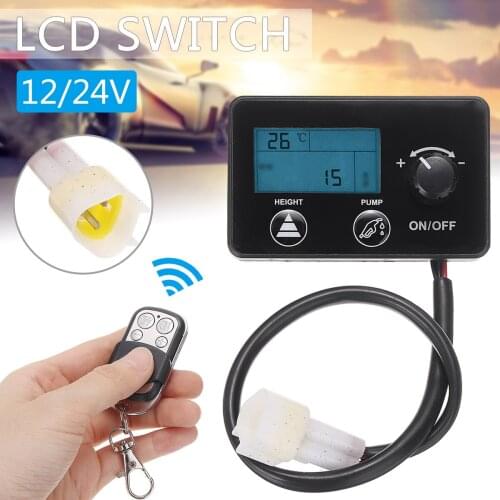 12V/24V Universal Car Diesel Air Heater Controller LCD Monitor Switch With Car Remote Control Parking Heater Replacement Part