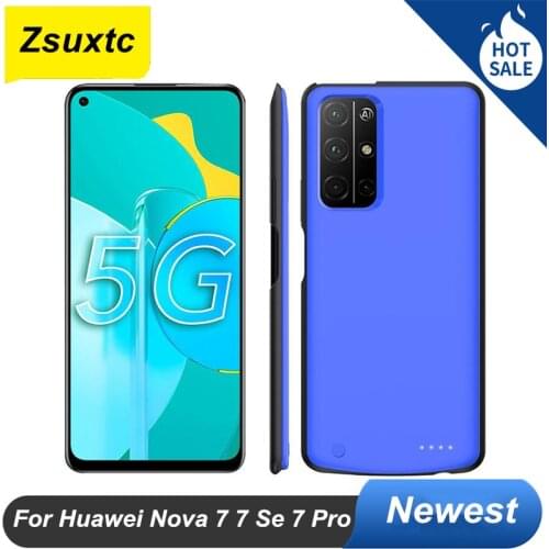 6800 Mah For Huawei Nova 7 Battery Case Nova 7 SE Nova 7 Pro Battery Charger Case Cover Pack Power Bank Battery Case