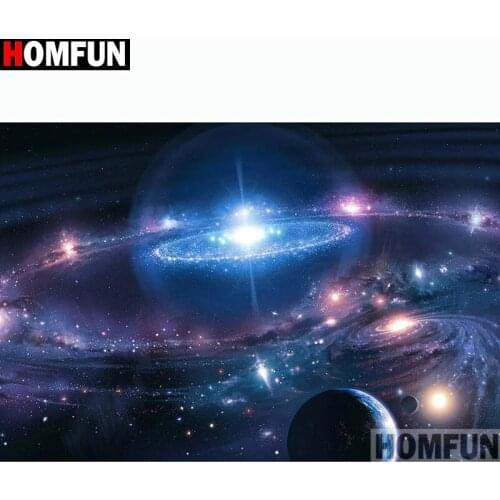 HOMFUN Full Square/Round Drill 5D DIY Diamond Painting "Starry sky" 3D Embroidery Cross Stitch 5D Home Decor A13025