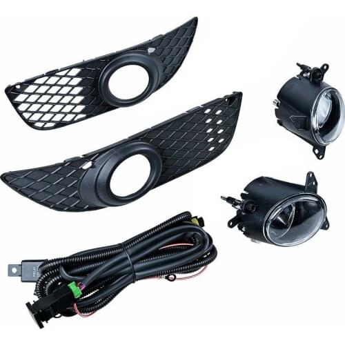 Car 8321A463 Clear Lens Front Bumper Fog Light Lamp Cover Grille Wiring Harness Fit for Mitsubishi Lancer 2008-2012 2013 2014