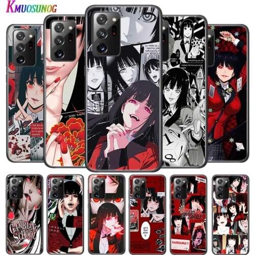 Anime Yumeko Kakegurui for Samsung Galaxy Note 20 S20 FE Lite Ultra 10 9 8 Pro S10E S10 5G S9 S8 S7 S6 Plus Black Phone Case