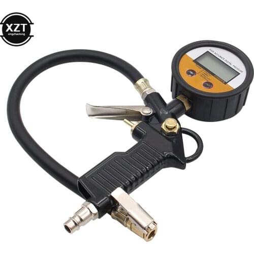 Digital Car EU US Tire Air Pressure Inflator Gauge LCD Display LED Backlight Vehicle Tester Inflation Monitoring Manometro
