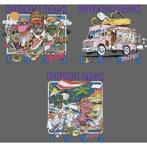 Dinosaur animal world heat transfer For childrens clothes iron heating paste cartoon game adventure stickers DIY popular gifts