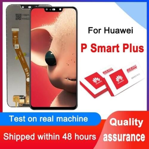 100% Tested 6.3'' Display Replacement For Huawei P Smart Plus LCD Display Touch Screen Digitizer Assembly INE-LX1 L21