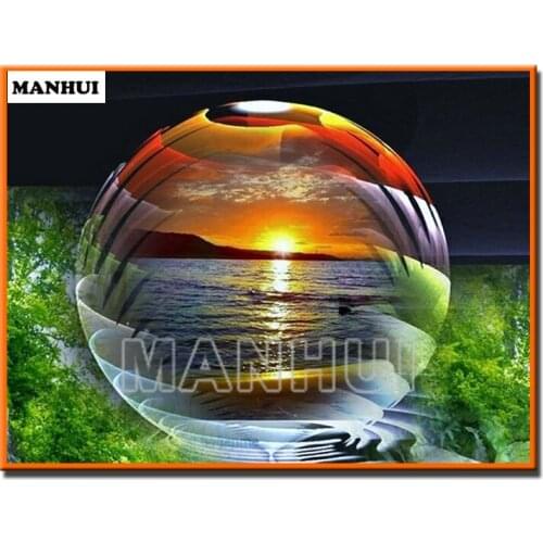 Diy diamond painting cross stitch rhinestones crystal diamond embroidery mosaic Glass ball picture wall craft painting MH281