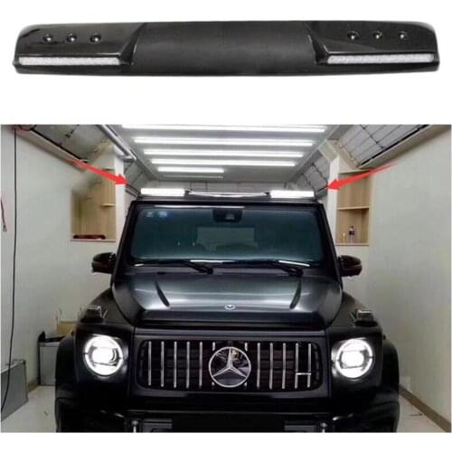 Real Carbon Fiber Car Rear Trunk Lip Roof Spoiler Wing For Mercedes-Benz G-CLASS W464 G500 G550 G63 G350d 2019 2020 2021