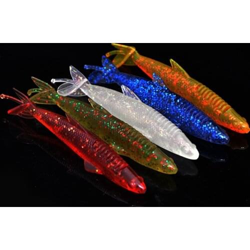 4pcs/lot 11cm 11.8g Fishing Lures Soft Lure Classic Swimbaits Flexible Soft Baits Silicone Lure Bionic Baits Fishing Tackle
