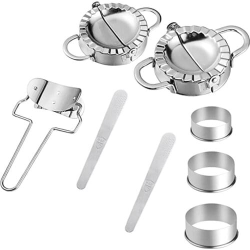 Dumplings Maker,8 Packs Press Mold for Cooking Delicious Dumpling and Ravioli,Stainless Steel Dumpling Mold