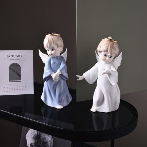 European-style ceramic figure little angel wine cabinet porch decoration home creative wedding gift