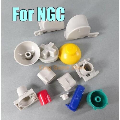 1set Colorful Full Set Button Keys ABXY Z Keypads L R Buttons Mushroom Cap For Nintend Gamecube NGC Game Controller