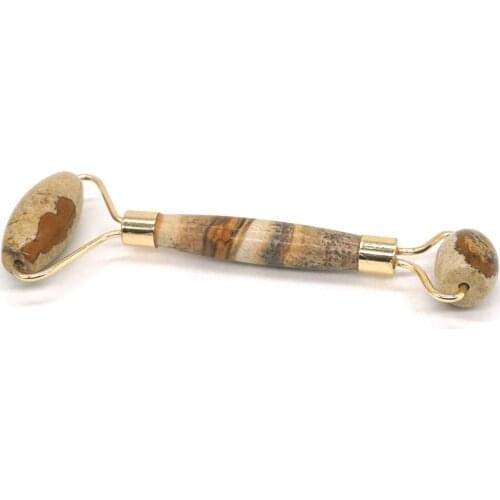 Facial Massage Roller natural Picture Jasper Practical Jade Face Anti Wrinkle Body Head Portable Beauty Health Care Tools