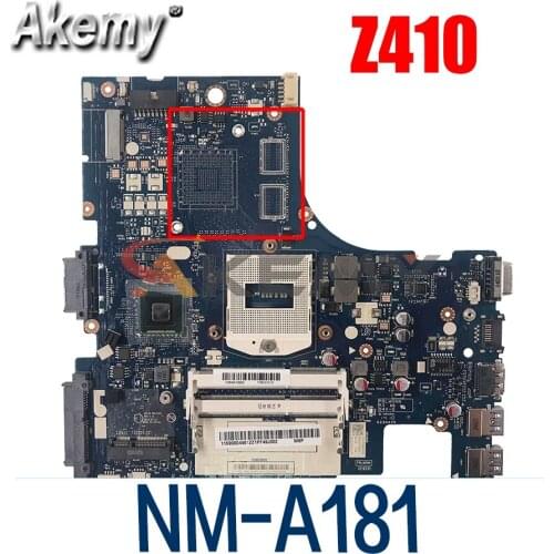 Laptop motherboard For LENOVO IdeaPad Z410 14' inch Mainboard 90004457 AILZA NM-A181 SR17E