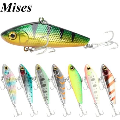 Mises 7cm 22.7g Ten Colors Sinking Bionic VIB Lure Long Shot Ocean Fishing Artificial Hard Bait Fishing Lure Wobbler
