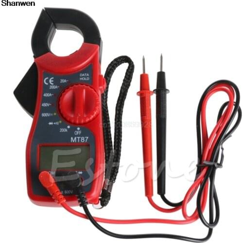 Digital Clamp Multimeter AC Voltmeter Ammeter LCD Ohmmeter Tester Meter New