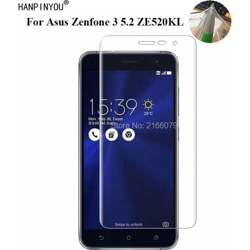 For Asus Zenfone 3 5.2 ZE520KL 5.2" Soft TPU Front Full Cover Screen Protector Transparent Protective Film + Clean Tools