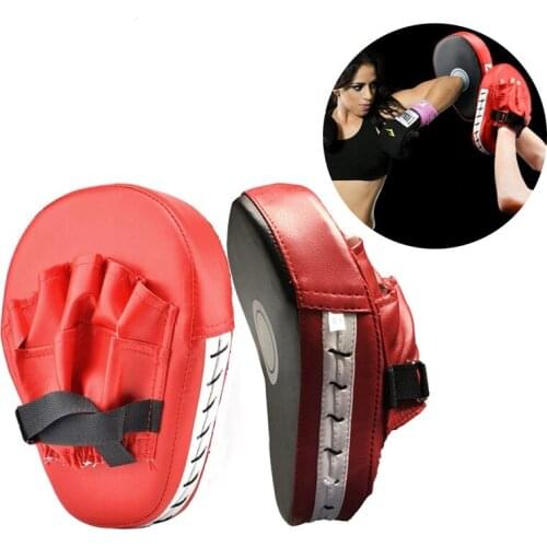 New 1/2PCS Kick Boxing Gloves Pad Punch Target Bag Men MMA PU Karate Muay Thai Free Fight Sanda Training Adults Kids Equipment