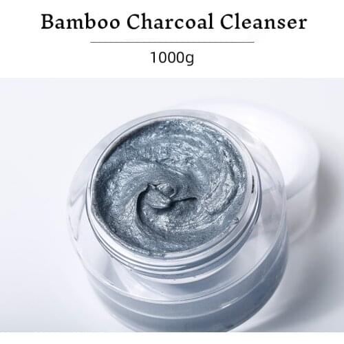 Bamboo Charcoal Cleanser Mild Non Irritating Deep Cleaning Oil Control Facial Cleanser 1000g Private Label Skincare Products
