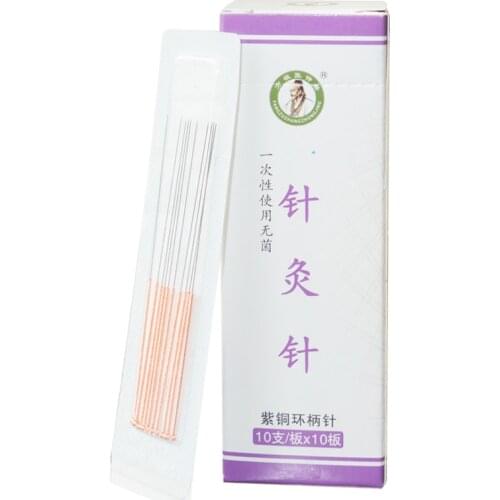 Multi Size 500 Copper handle Acupuncture Needl Disposable Sterile Chinese Acupuncture Needles Therapy Face Wholesale