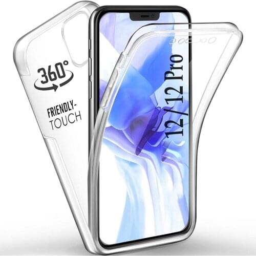Full Body 360 Case for iphone 11 12 Pro Max 8 7 6 6S Plus 12 mini XR X XS MAX Full Degree Protect Soft Clear TPU Cover