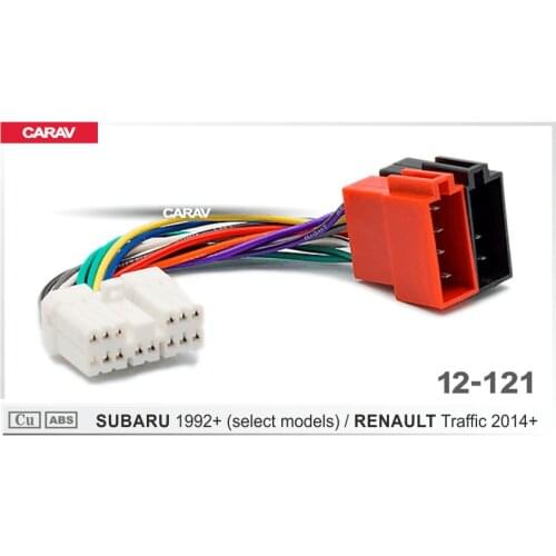 CARAV 12-121 ISO Radio Adapter for SUBARU for RENAULT Traffic Wiring Harness Connector Lead Loom Cable Plug Adaptor Stereo