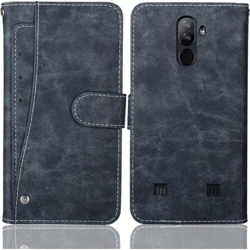 Luxury Wallet Doogee S40 Case 5.5" Vintage Flip Leather Cases Business Protective Cover With Front Card Slots Stand Phone Book