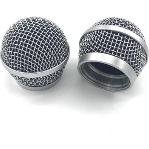 2 PCS Ball Head Mesh Mic Grille Fits For shure PG48/PG58 microphone