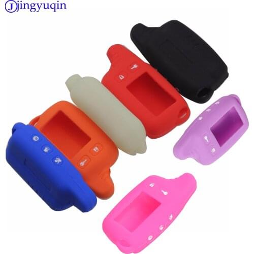 Jingyuqin 10p Tw9010 Silicone Case KeyChain For Russian 2-way Alarm System Alarm Key Fob For Tomahawk Tw9010 9010