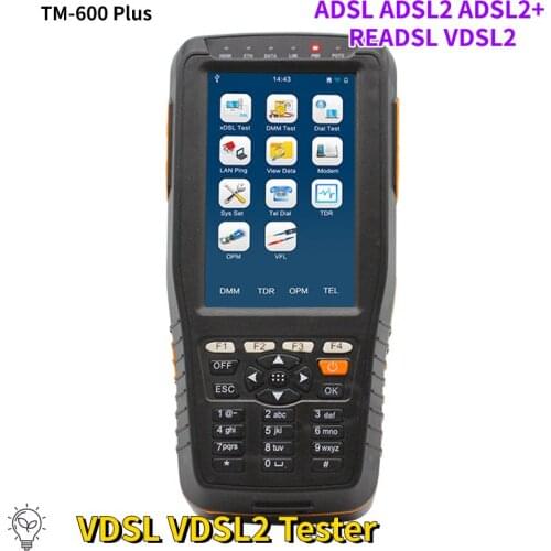 TM-600 Multi -functional handheld VDSL2 test instrument Test ADSL ADSL2 ADSL2+ READSL VDSL2 DMM (ACV, DCV) test Toolkit